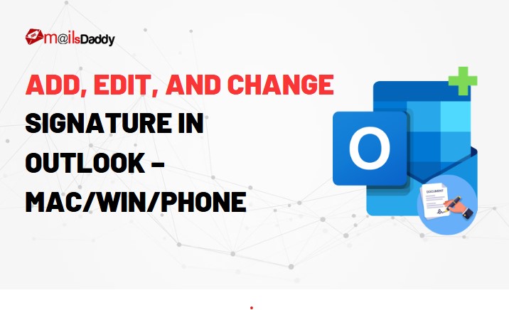 Add, edit, and change signature in Outlook
